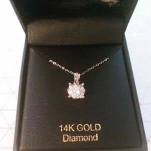 14k Gold Diamond Necklace 💎